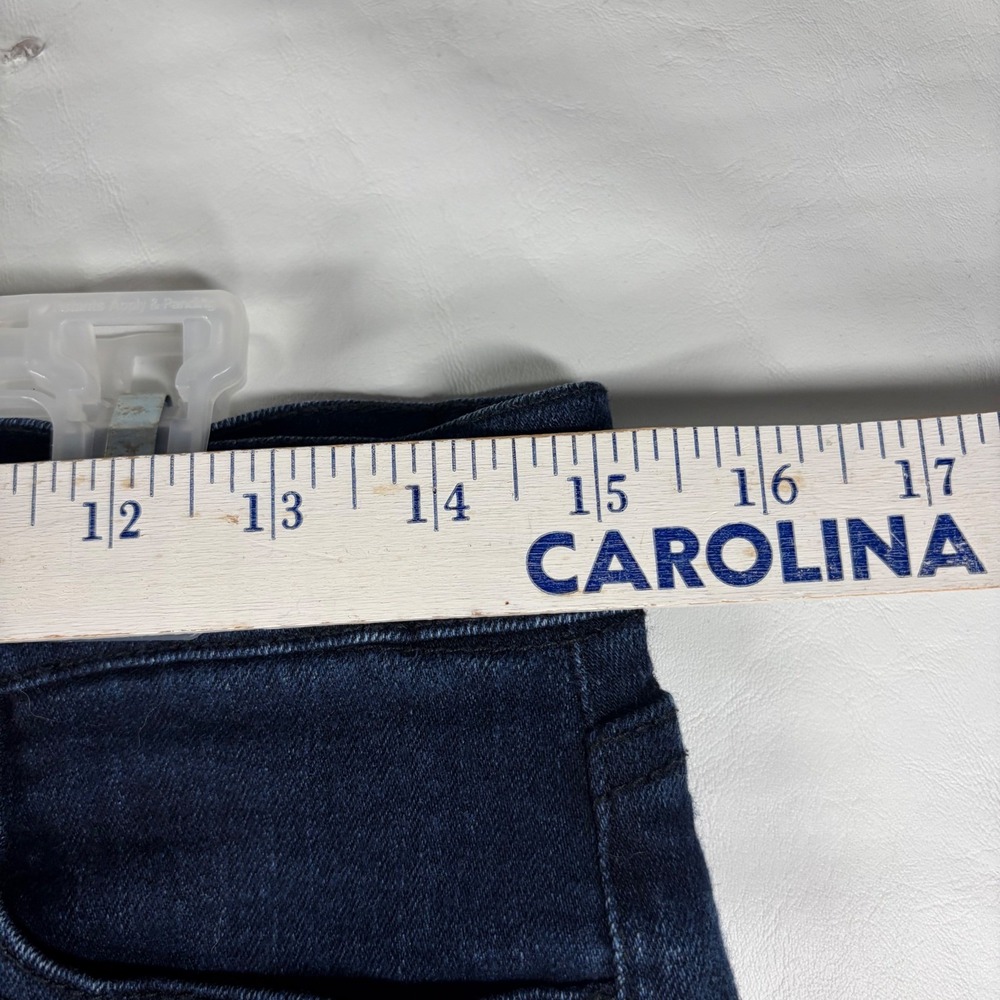 Lauren Ralph Lauren Ankle Zip Straight Leg Jeans Dark Wash Indigo Stretch Size 2 - Picture 3 of 14